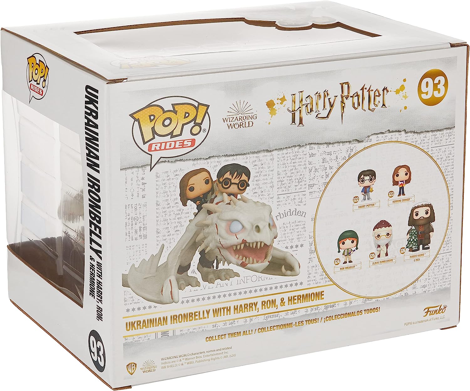 Funko Pop! Rides: Harry Potter - Gringotts Dragon with Harry, Ron, and Hermione, Vinyl Figure