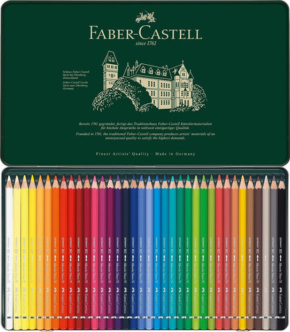Faber-Castell Art & Graphic Albrecht Dürer Watercolour Pencil, Multicoloured, Tin Of 36, For Art, Craft, Drawing, Sketching, Home, School, University, Colouring