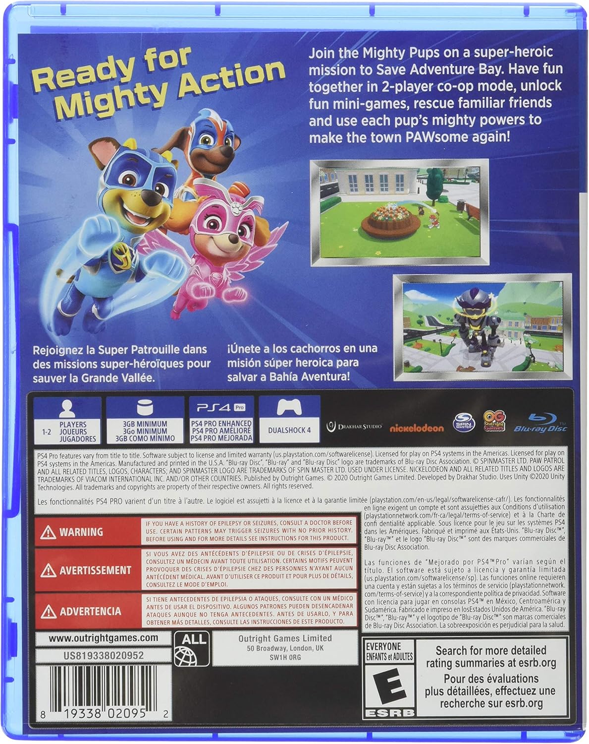 Paw Patrol Mighty Pups Save Adventure Bay - PlayStation 4