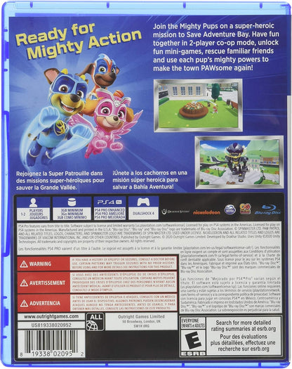 Paw Patrol Mighty Pups Save Adventure Bay - PlayStation 4