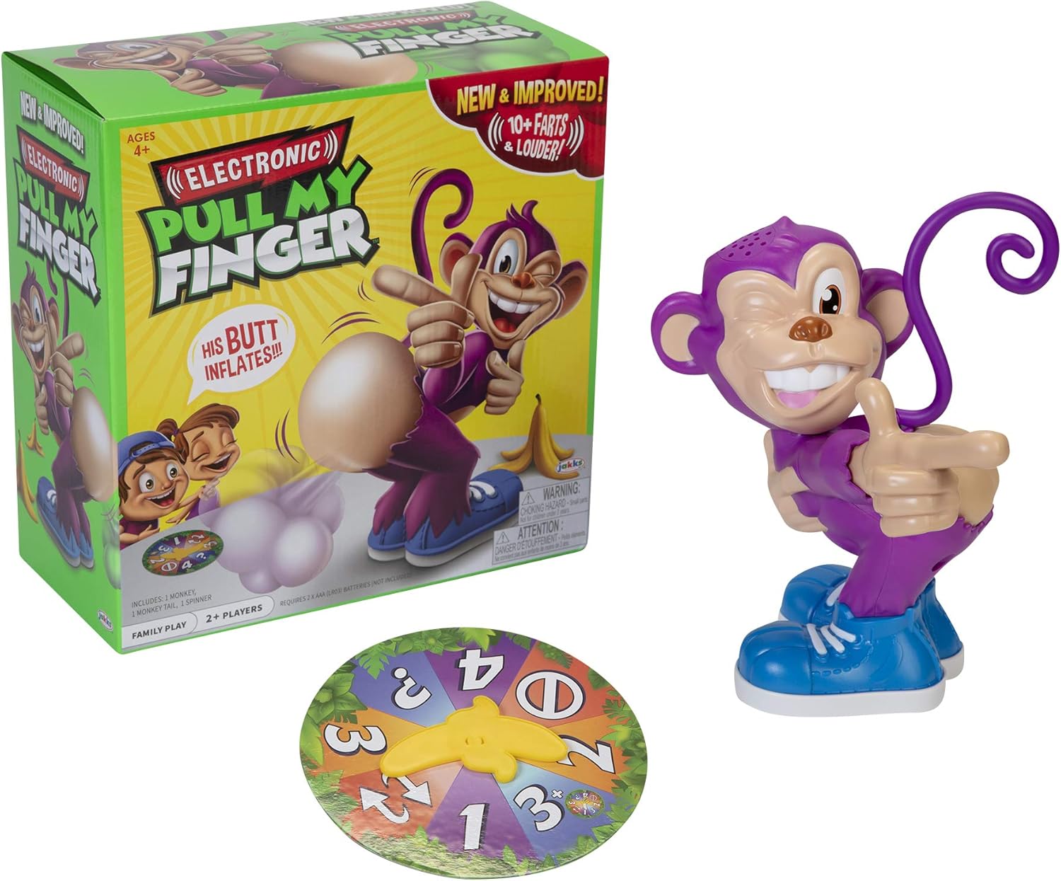 Pull My Finger 152714 Electronic Game, Purple, 590G