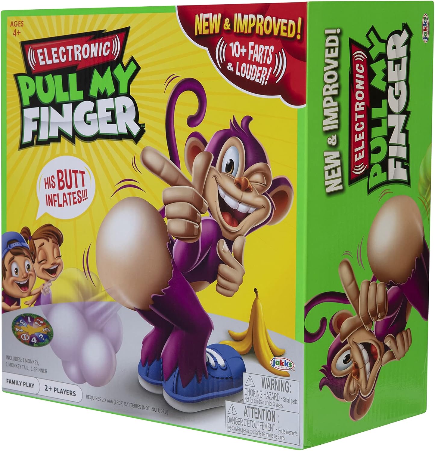 Pull My Finger 152714 Electronic Game, Purple, 590G