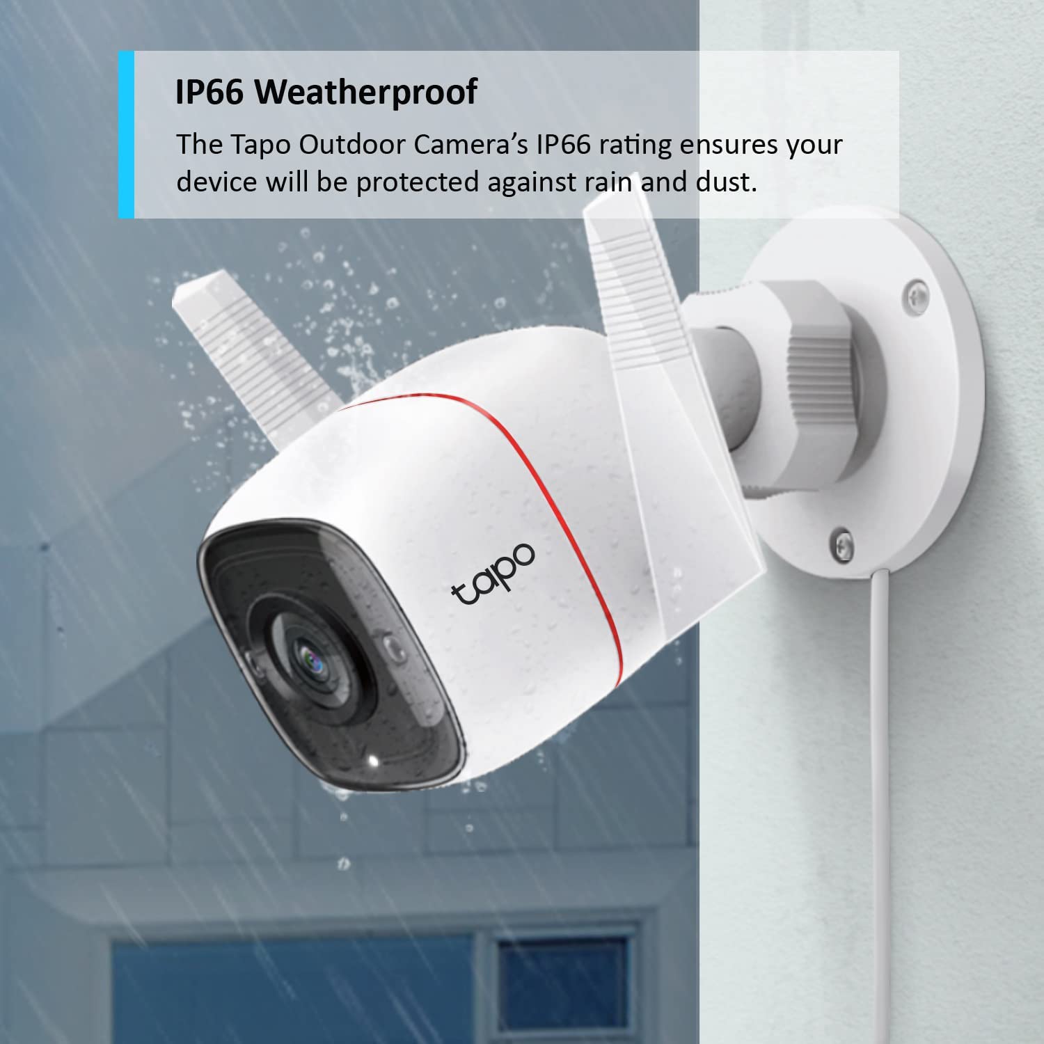 Tapo C310 - Network Surveillance Camera - Outdoor - Dustproof / Weatherproof - Colour (Day&Night) - 3 Mp - 2304 X 1296 -