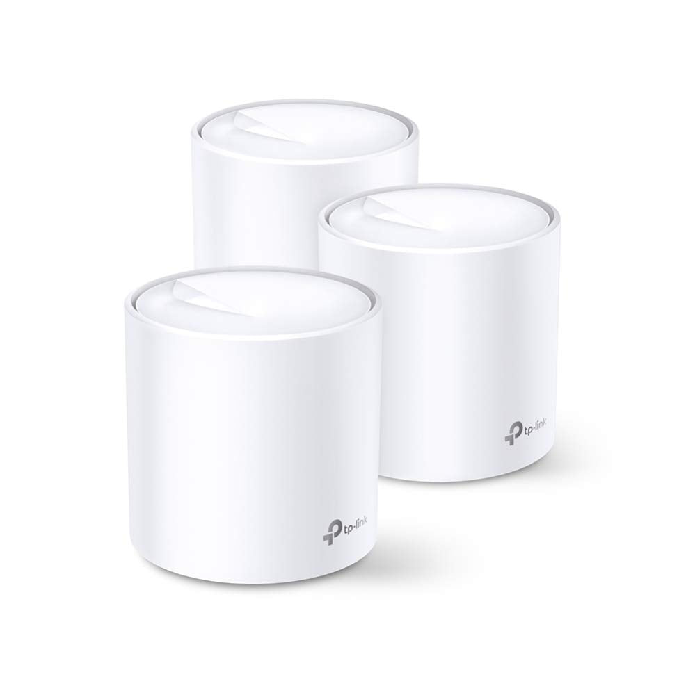 TP-Link Deco X20 AX1800 Whole Home Mesh Wi-Fi 6 System, AI-Driven Mesh, Up to 5,800 Sq ft Coverage, 1 GHz Quad-Core CPU, Compatible with Amazon Alexa, With TP-Link HomeShield's kit, Pack of 3, White 3-5 bedrooms + AX1800 Wi-Fi 6|3-pack