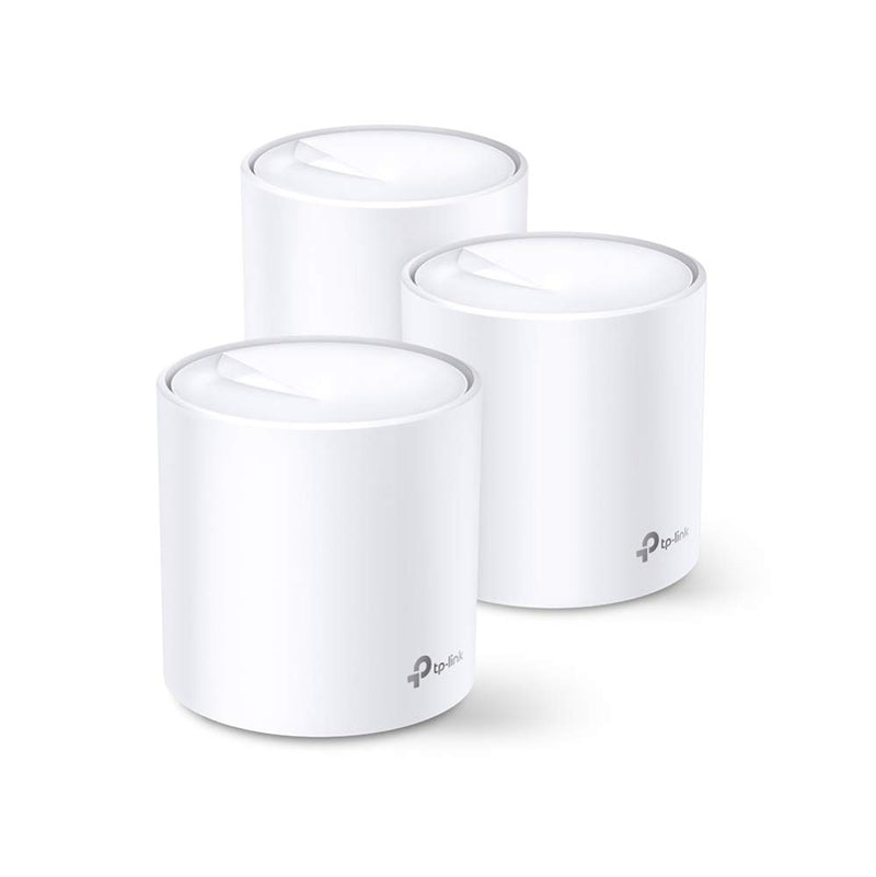 TP-Link Deco X20 AX1800 Whole Home Mesh Wi-Fi 6 System, AI-Driven Mesh, Up to 5,800 Sq ft Coverage, 1 GHz Quad-Core CPU, Compatible with Amazon Alexa, With TP-Link HomeShield's kit, Pack of 3, White 3-5 bedrooms + AX1800 Wi-Fi 6|3-pack