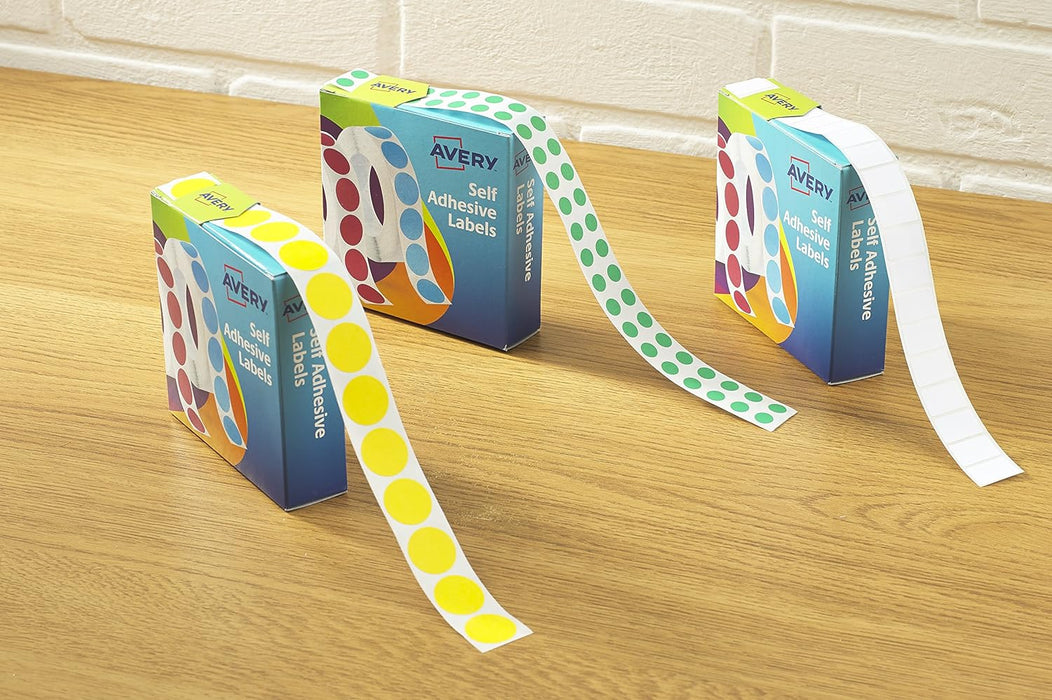 Avery Round Label Dispenser - Blue, 19mm Diameter, 1120 Labels - Ideal for Promotional Labels, Packaging & More, 24-509