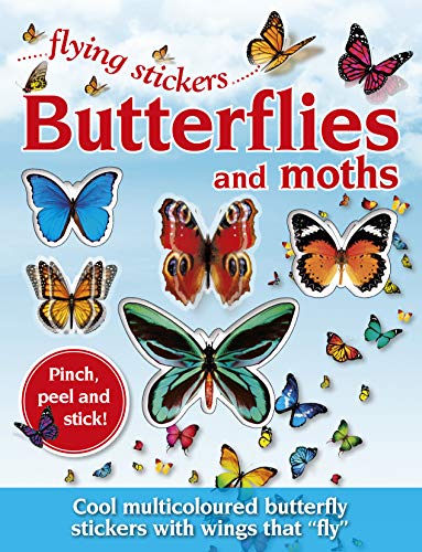 Butterflies and Moths Flying Stickers Book