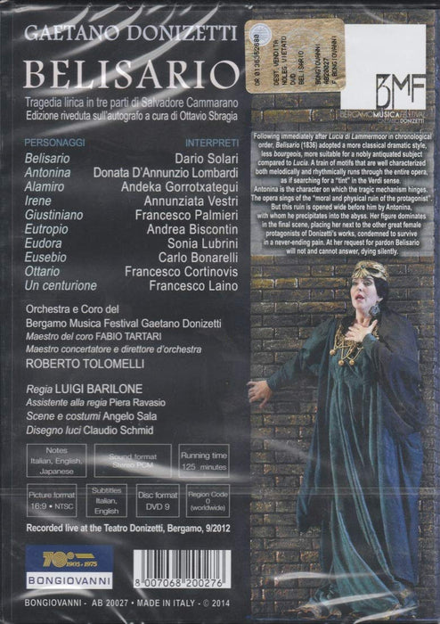 Donizetti: Belisario (All-regions DVD