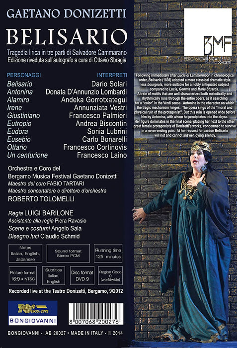 Donizetti: Belisario (All-regions DVD