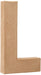 Creativ 20.5 cm 1-Piece Papier Mache Letter L