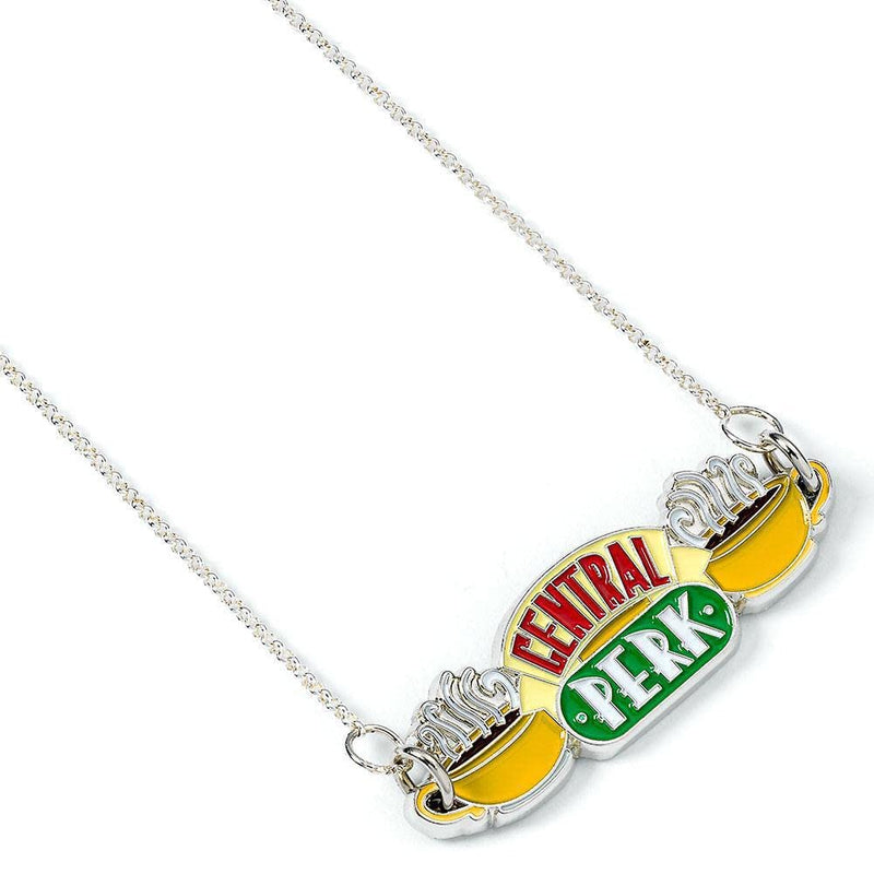 Cara Shop - Collana pendente argento logo centrale perk, Cara Shop - Halskette mit Anhänger versilbert, Logo Central Perk, Silver Central Perk Logo Pendant Necklace