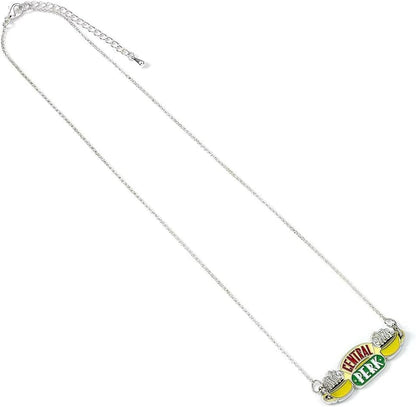 Cara Shop - Collana pendente argento logo centrale perk, Cara Shop - Halskette mit Anhänger versilbert, Logo Central Perk, Silver Central Perk Logo Pendant Necklace