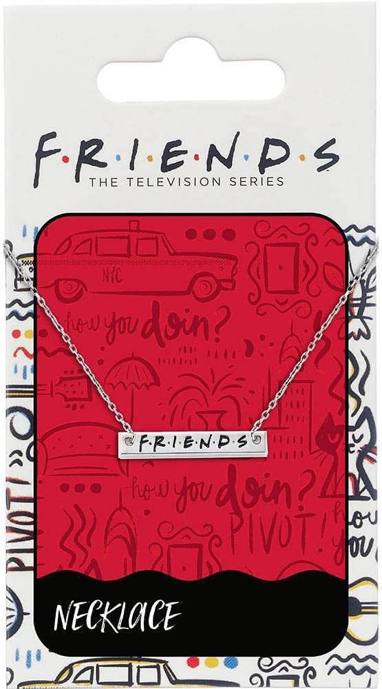 Carat Shop Women's Friends Pendant Necklace Logo TV Series Central Perk Ross Rachel Monica Joey, Multicolour, CAR8951