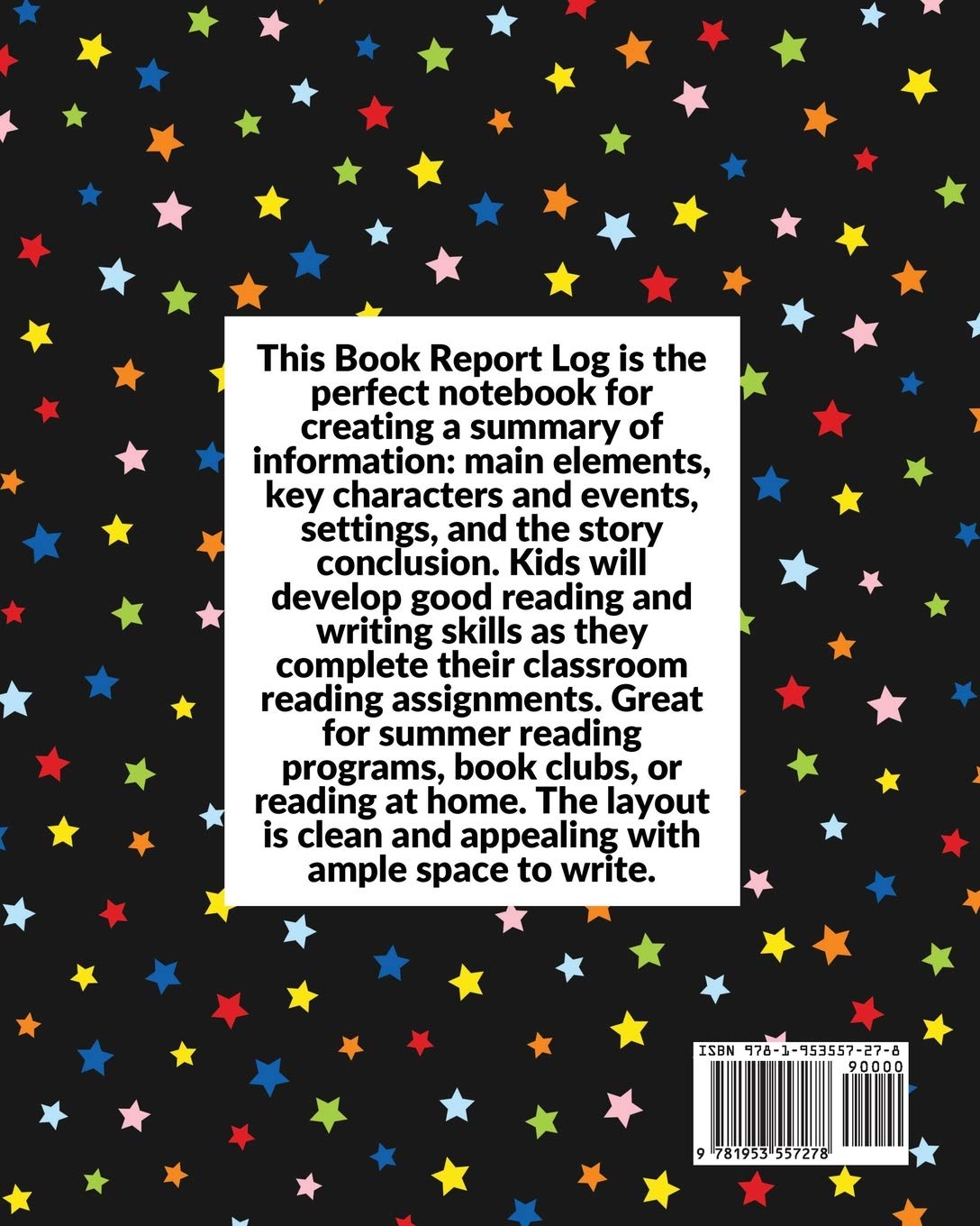 Book Report Log Book For Kids