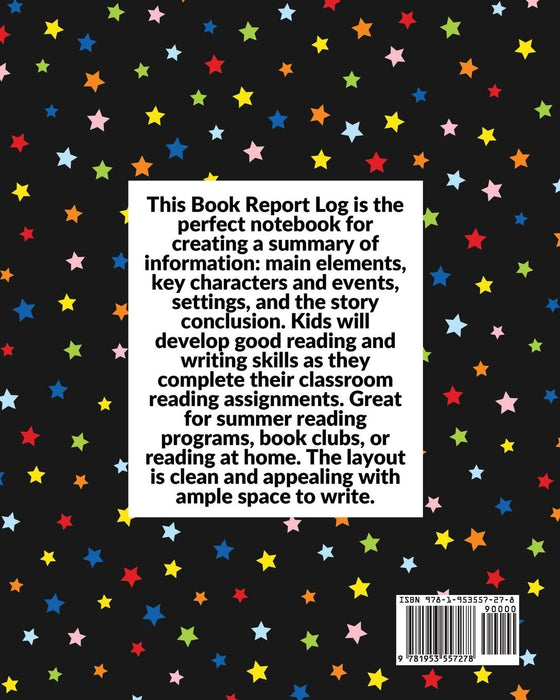 Book Report Log Book For Kids