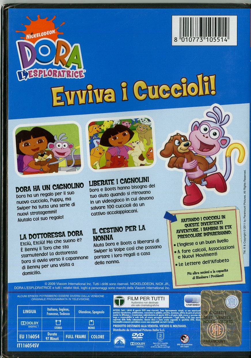 Dora L'Esploratrice - Evviva I Cuccioli