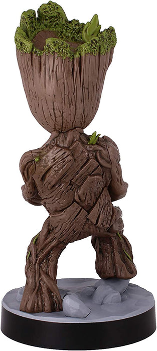 Cableguys Figurine Gaming Marvel Les Gardiens de la Galaxie Bébé Groot - Accessoire Support Manette ou Smartphone - Câble USB Inclus
