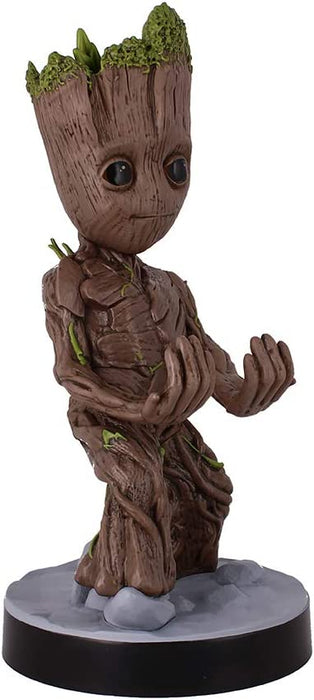 Cableguys Figurine Gaming Marvel Les Gardiens de la Galaxie Bébé Groot - Accessoire Support Manette ou Smartphone - Câble USB Inclus