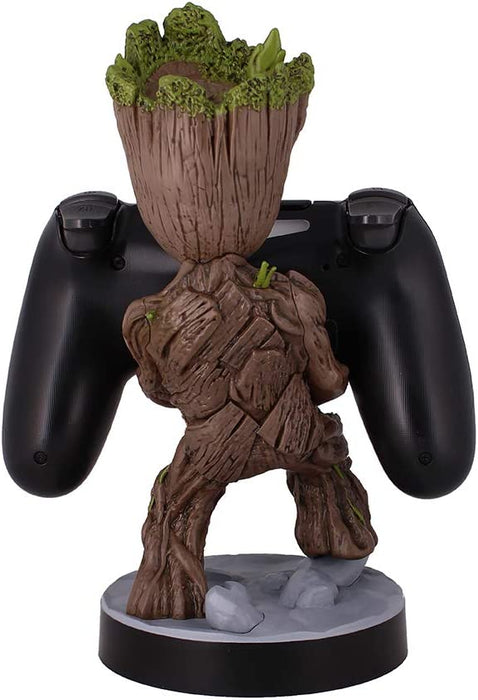 Cableguys Figurine Gaming Marvel Les Gardiens de la Galaxie Bébé Groot - Accessoire Support Manette ou Smartphone - Câble USB Inclus