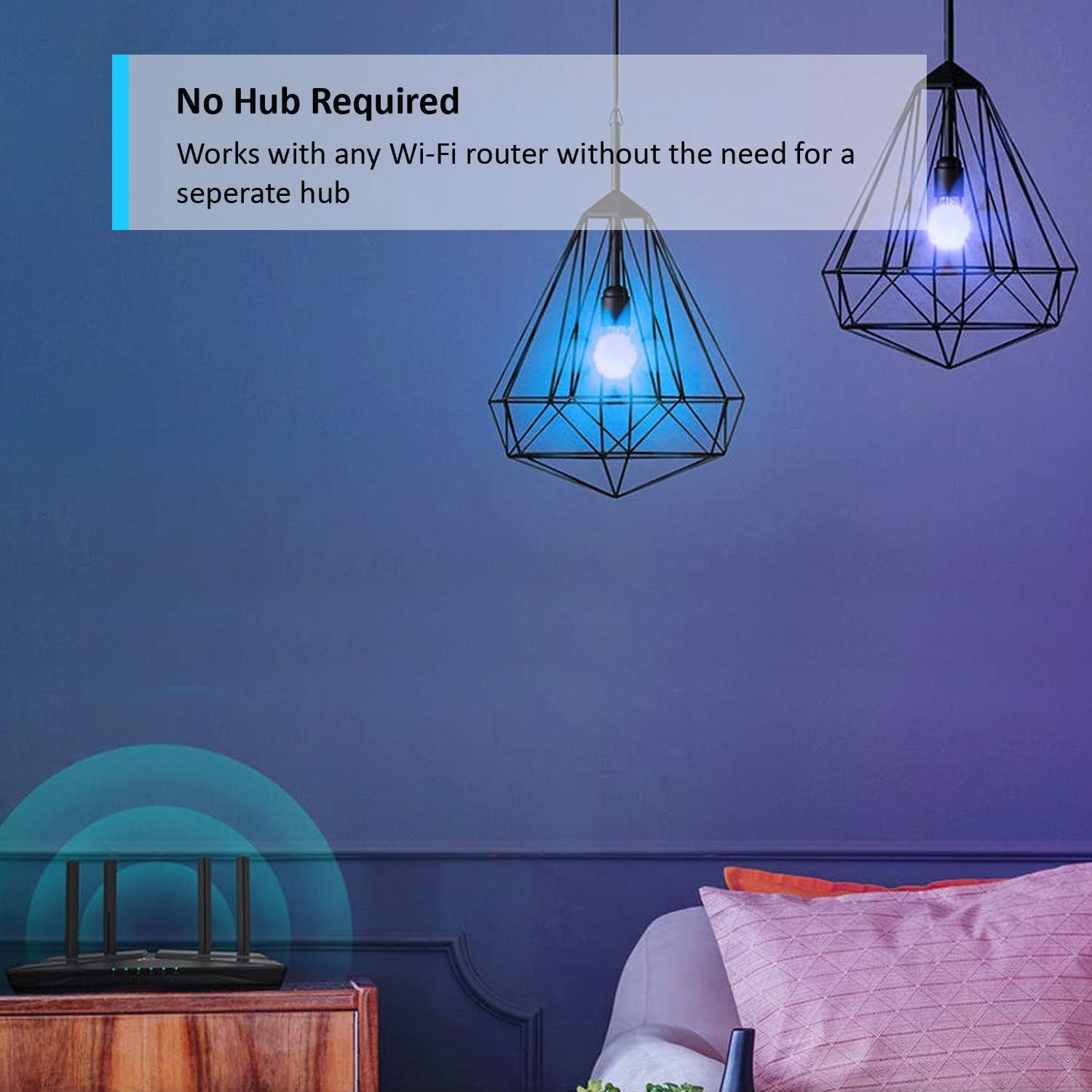 Tapo Smart Bulb, Multicolor Smart WiFi LED Light, E27, 8.3W, Works with Amazon Alexa(Echo and Echo Dot) and Google Home, Colour-Changeable, No Hub Required (Tapo L530E)  Colour-Changeable E27