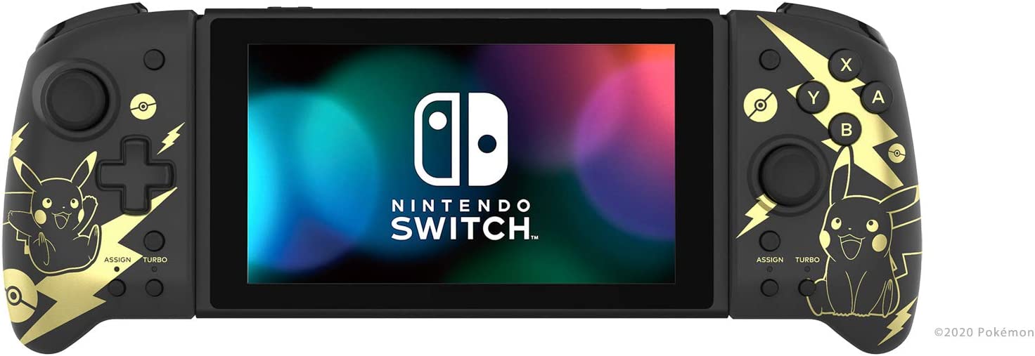 HORI Split Pad Pro (Pikachu Black & Gold) for Nintendo Switch (Nintendo Switch) Pokemon Black & Gold