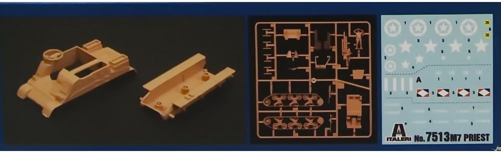 Italeri 510007513 - 1:72 US M7 Priest 105 mm/Kang Fa.Ass.Kit, Tank