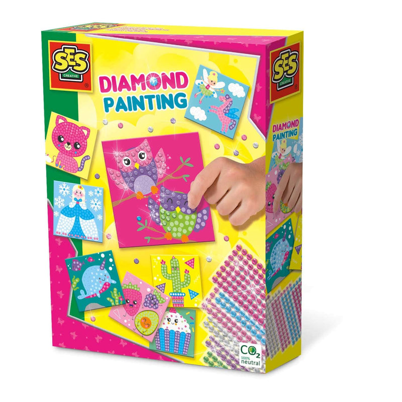 SES Creative- Mosaico con Diamantes Juego, Multicolor, Mittel (14119)