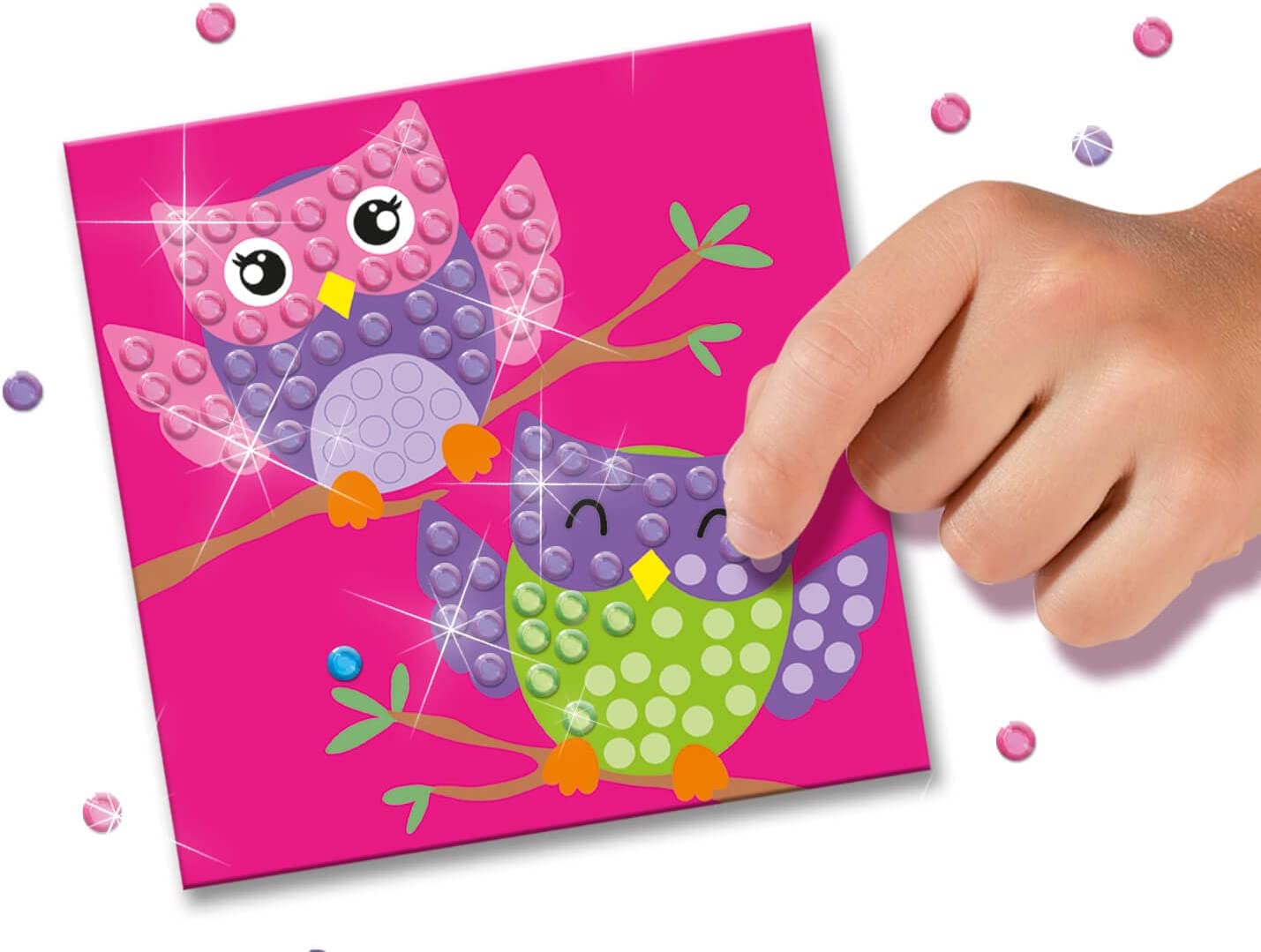 SES Creative- Mosaico con Diamantes Juego, Multicolor, Mittel (14119)