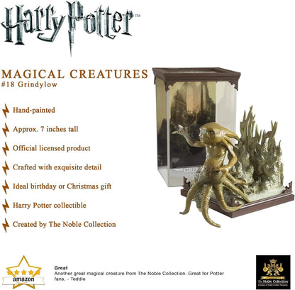 The Noble Collection - Magical Creatures Grindylow - Hand-Painted Magical Creature #18 - Officially Licensed 7in (18.5cm) Harry Potter Toys Collectable Figures - For Kids & Adults