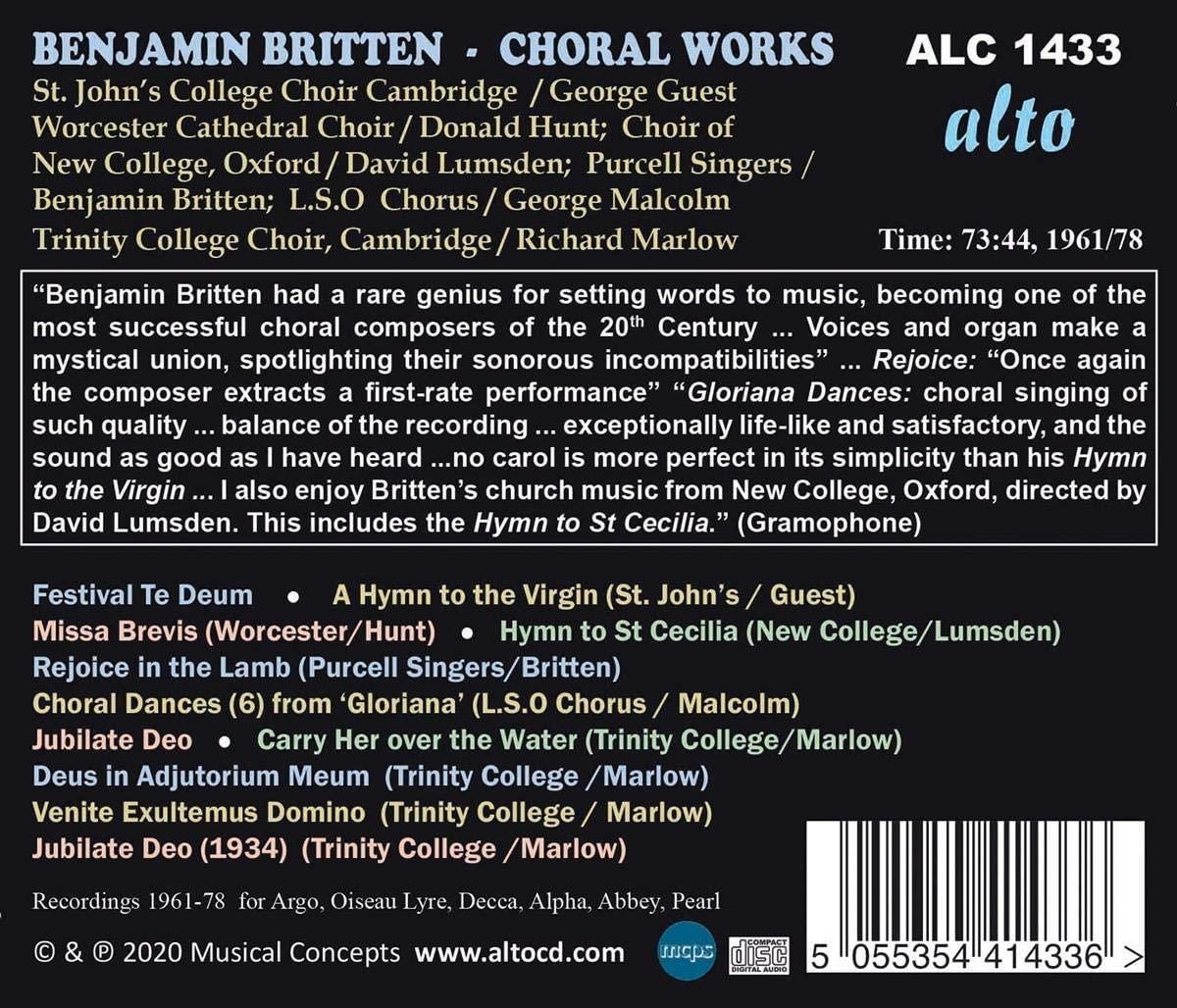 Benjamin Britten: Choral Music