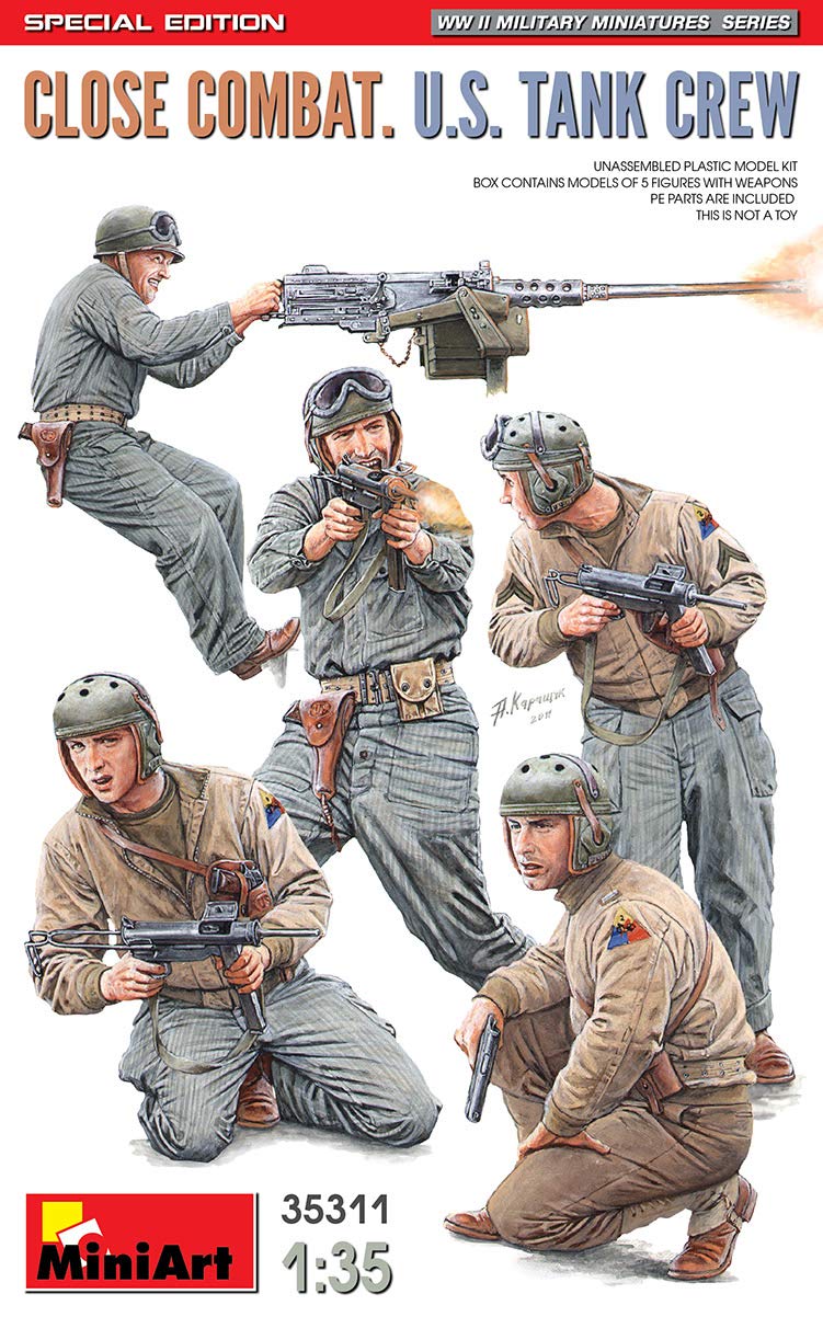 Miniart MIN35311 1:35-Close Combat US Tank Crew (Spec Edition