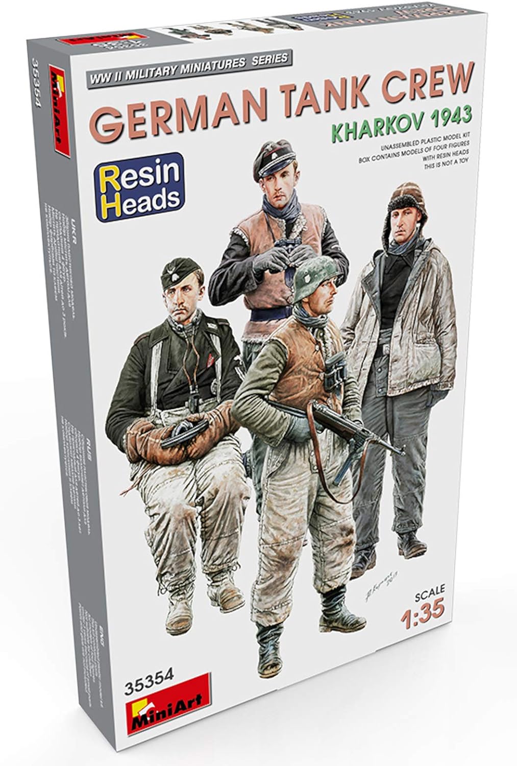 Miniart MIN35354 1:35-German Tank Crew, Kharkov (Resin Heads