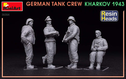 Miniart MIN35354 1:35-German Tank Crew, Kharkov (Resin Heads