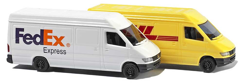 Busch 8304 MB Sprinter FedEx/DHL 2/N Scale Vehicle, N scale (1:160
