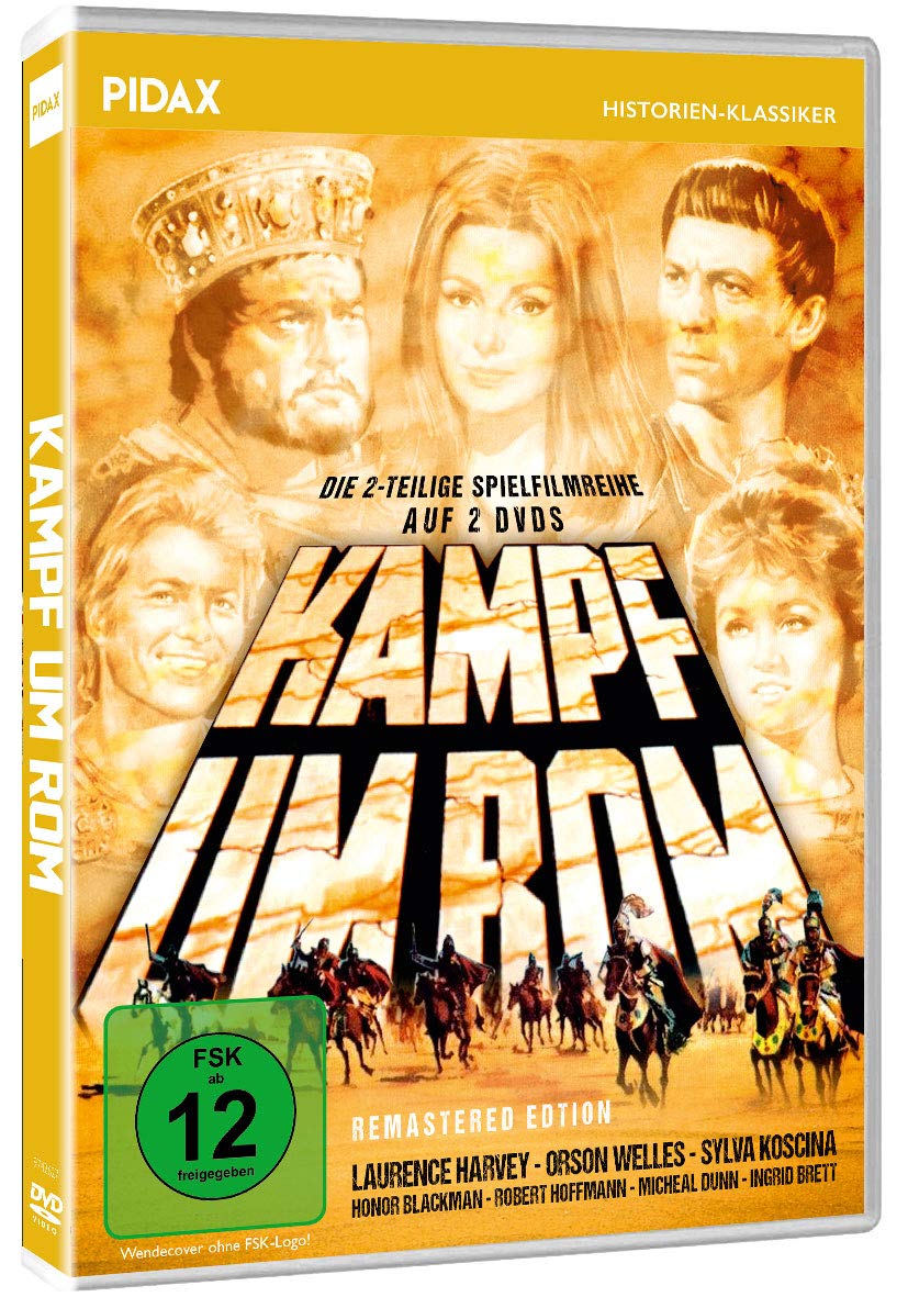 Kampf um Rom - Remastered Edition / Die komplette 2-teilige Spielfilmreihe mit Starbesetzung (Pidax Historien-Klassiker)