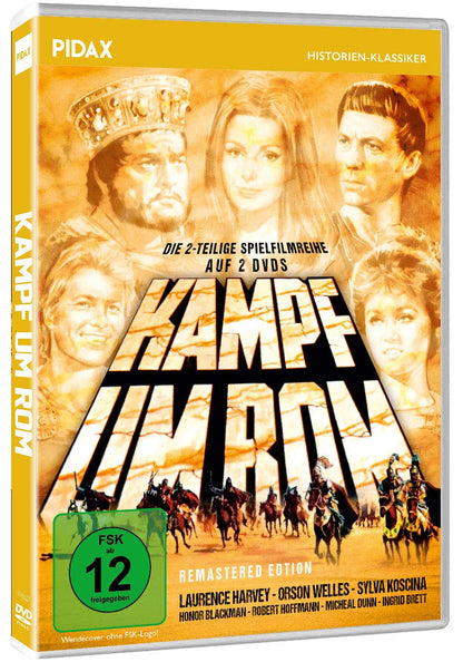 Kampf um Rom - Remastered Edition / Die komplette 2-teilige Spielfilmreihe mit Starbesetzung (Pidax Historien-Klassiker)