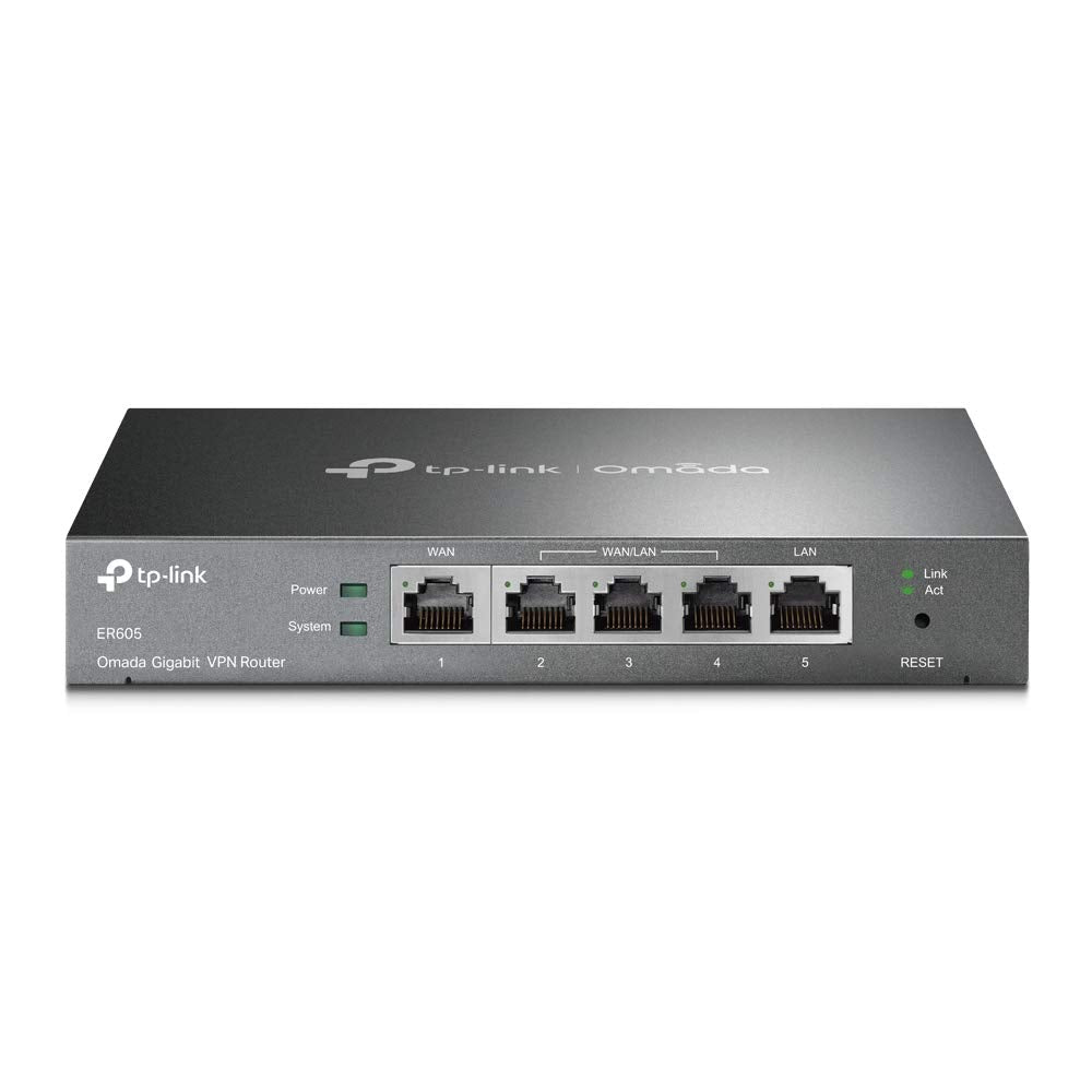 TP-Link SafeStream Busniess Gigabit Multi-WAN VPN Router, Supports IPsec/PPTP/L2TP, Up to 20 Ipsec VPN Tunnels, Easy Management (ER605