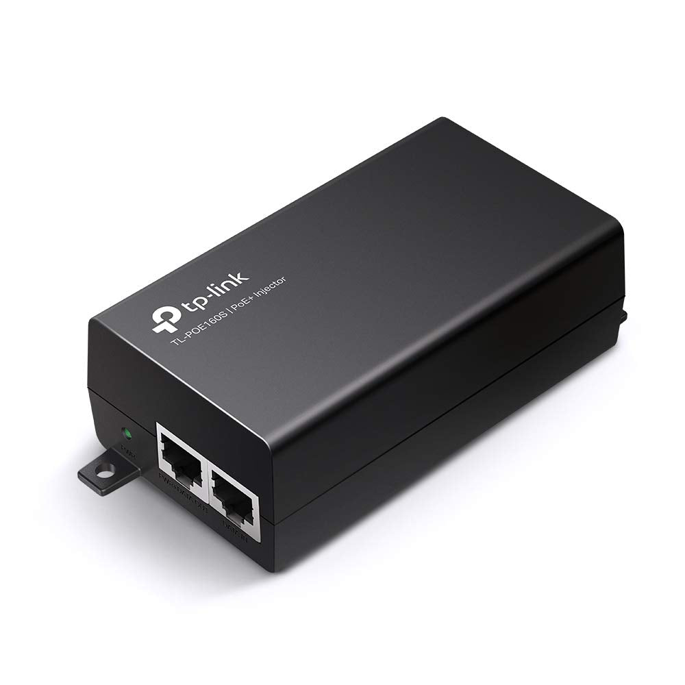 TP-Link 802.3at/af Gigabit PoE Injector | Non-PoE to PoE Adapter | Supplies PoE (15.4W) or PoE+ (30W) | Plug & Play | Desktop/Wall-Mount | Distance Up to 100m (TL-PoE160S