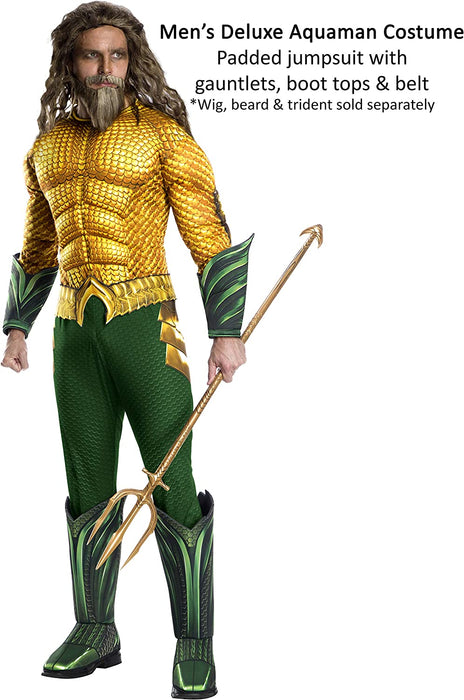 Rubie's Official DC Comics Aquaman The Movie, Mens Deluxe Super Hero Costume