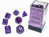 Chessex Borealis Royal Purple Luminary Dice Boxed Set