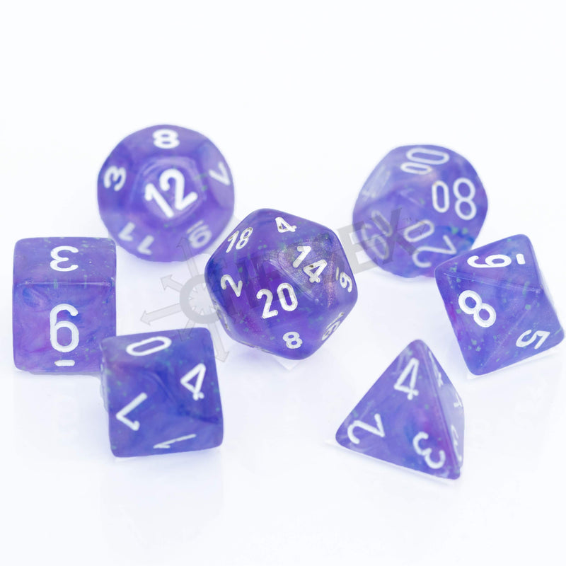 Chessex Borealis Light Green Luminary Dice Boxed Set
