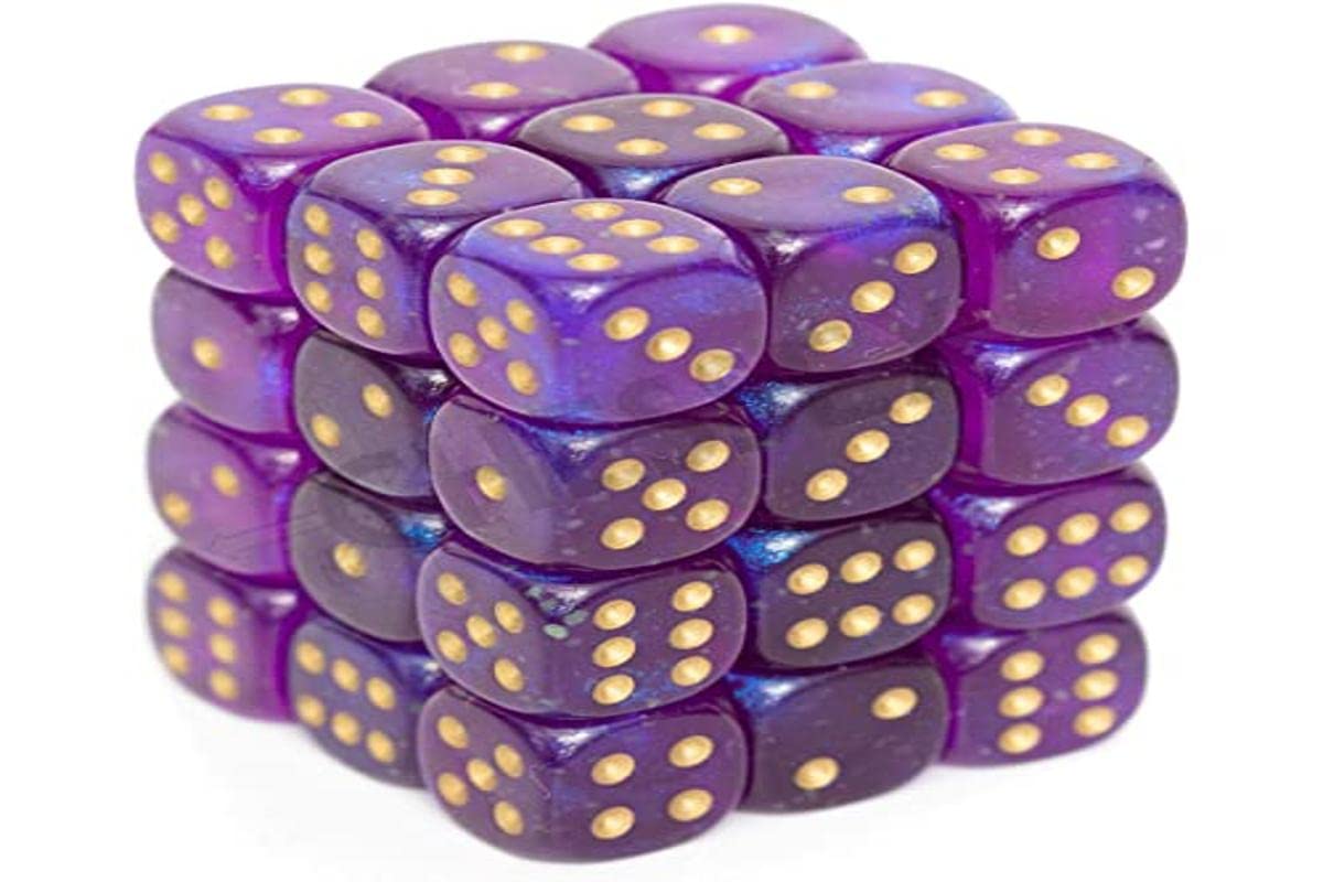 Chessex Borealis Light Green Luminary D6 12mm Dice Set CHX27987