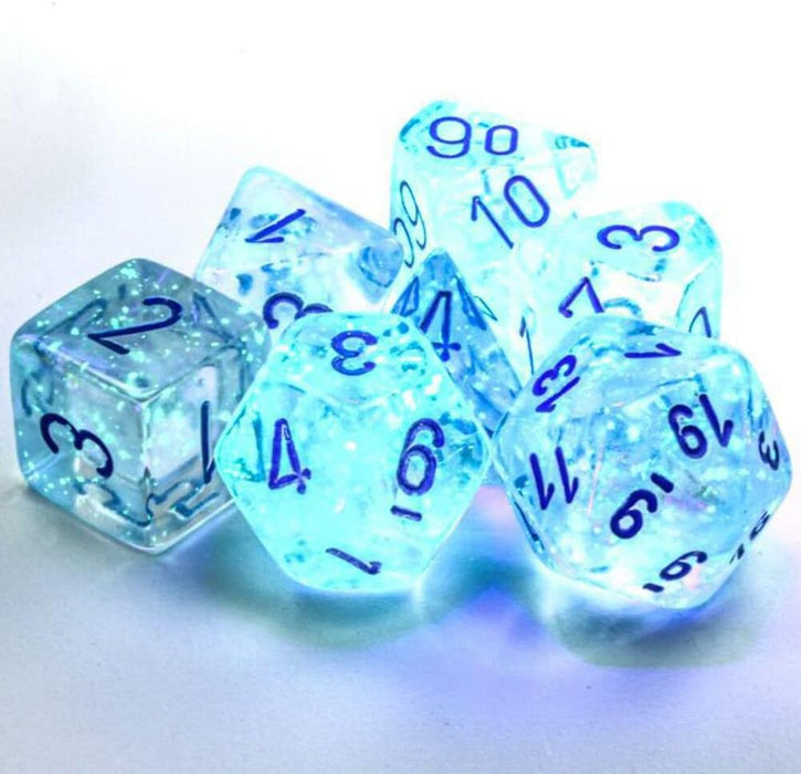 Chessex Borealis Icicle Luminary Dice Boxed Set