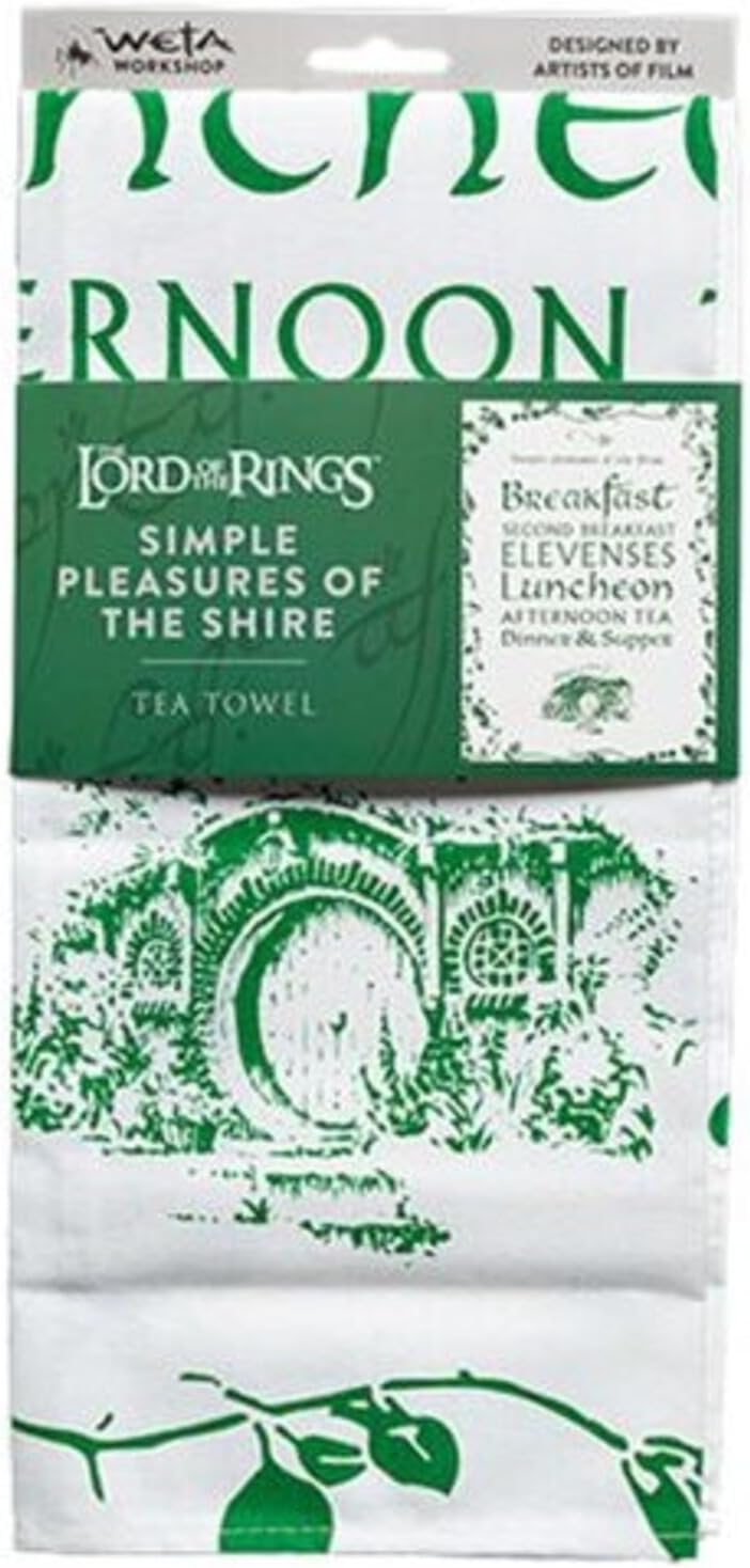 LOTR: TEA TOWEL - SIMPLE PLEASURES OF THE SHIRE