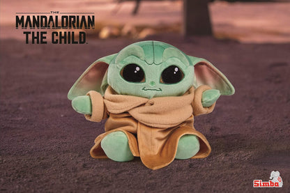 Simba 6315875778 – Disney Mandalorian, 25cm Plüschfigur, The Child, Baby Yoda, ab den ersten Lebensmonaten geeignet, Meerkleurig
