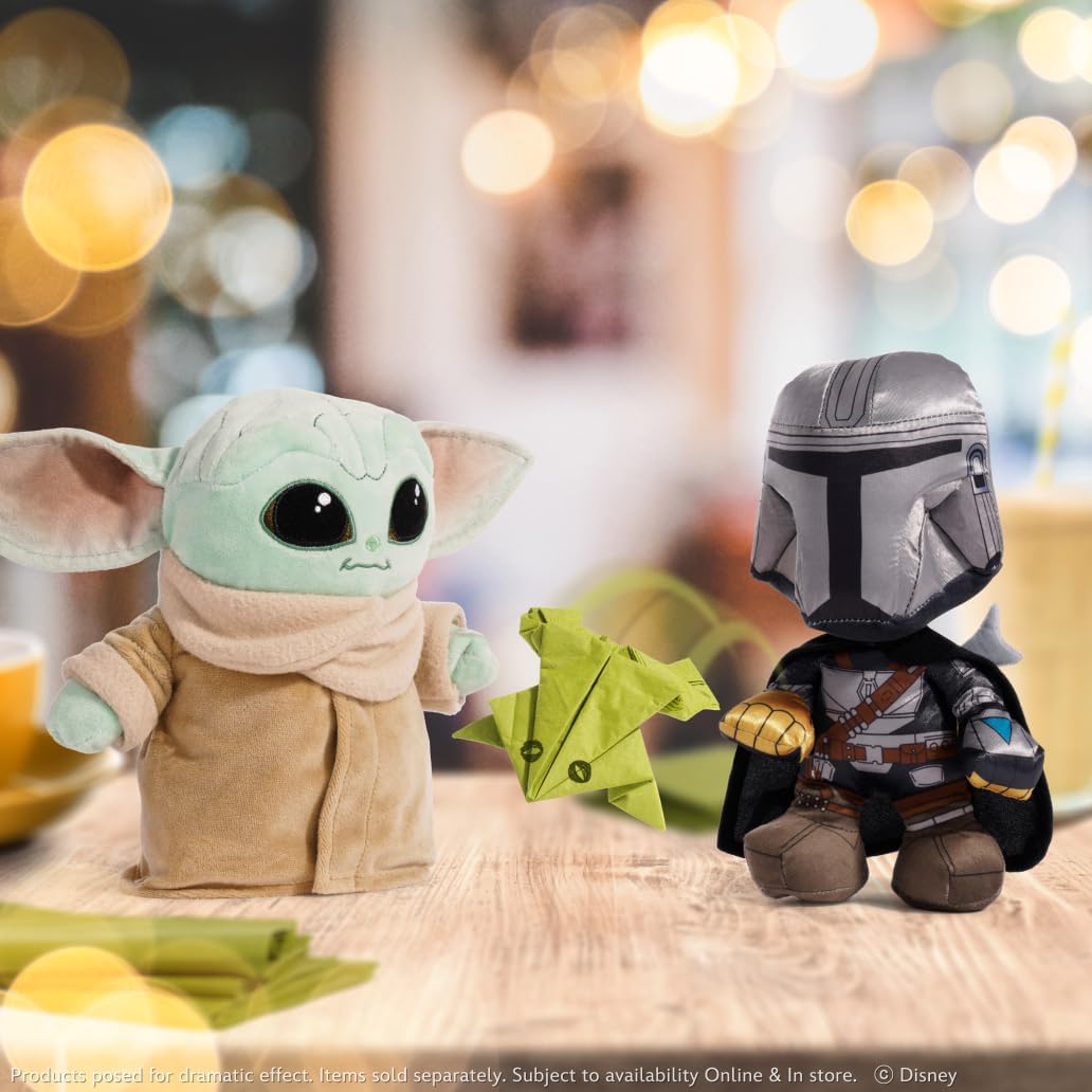 Simba 6315875778 – Disney Mandalorian, 25cm Plüschfigur, The Child, Baby Yoda, ab den ersten Lebensmonaten geeignet, Meerkleurig
