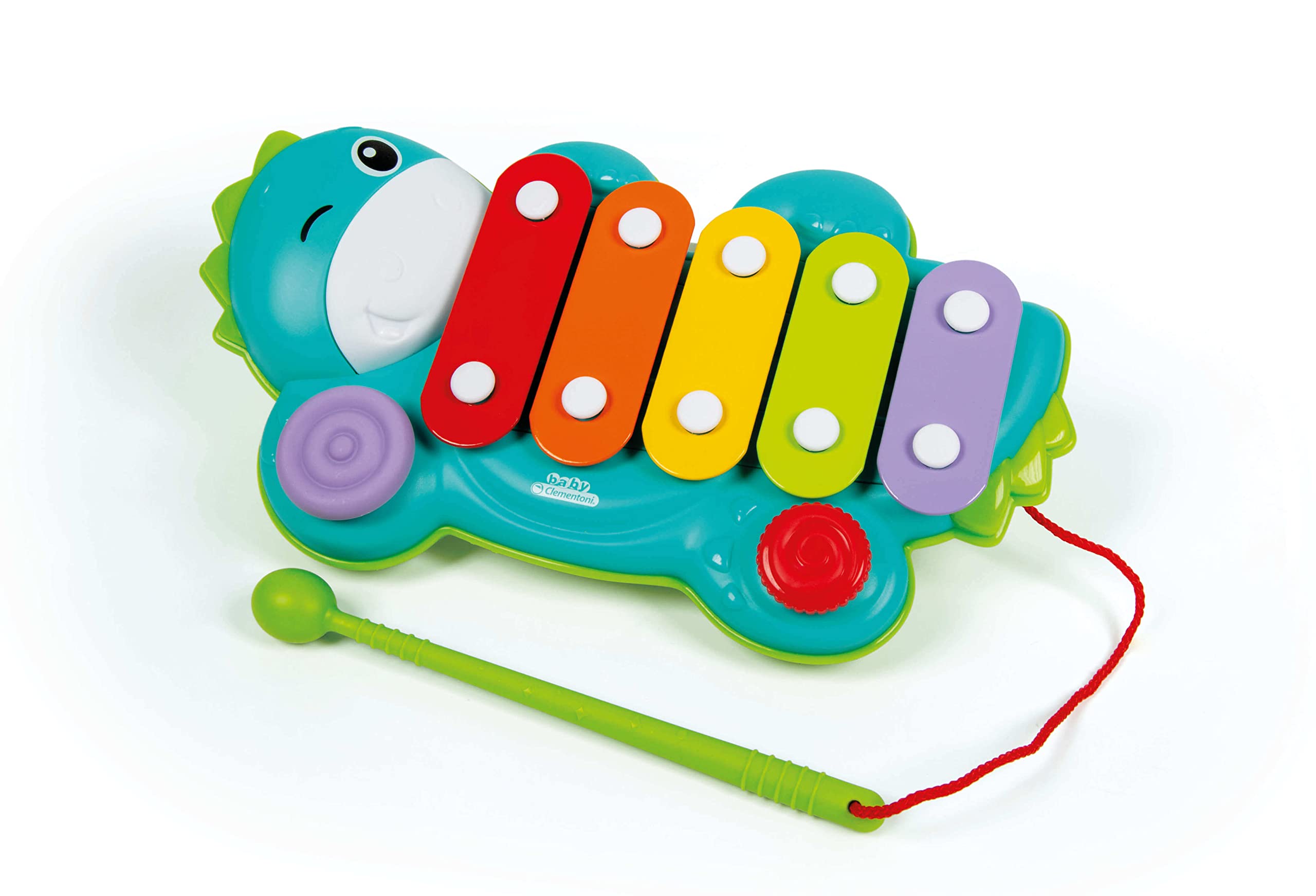 Clementoni-17263-Xylodino-xylophone for Kids from 18 Months and Older-Musical Instruments Educational and Sound Toy, Multi-Coloured, 3 Xylodinum