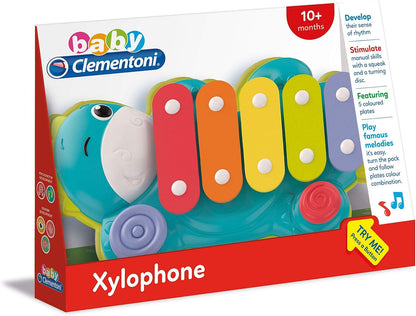 Clementoni-17263-Xylodino-xylophone for Kids from 18 Months and Older-Musical Instruments Educational and Sound Toy, Multi-Coloured, 3 Xylodinum