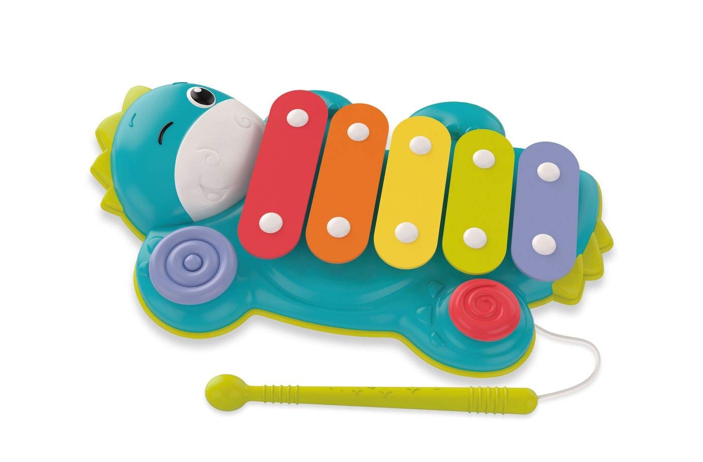 Clementoni-17263-Xylodino-xylophone for Kids from 18 Months and Older-Musical Instruments Educational and Sound Toy, Multi-Coloured, 3 Xylodinum