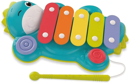 Clementoni-17263-Xylodino-xylophone for Kids from 18 Months and Older-Musical Instruments Educational and Sound Toy, Multi-Coloured, 3 Xylodinum